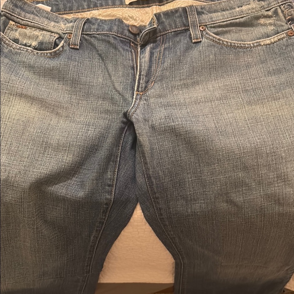 Joe's Jeans Blue Boyfriend Denim with Natural Fading